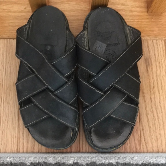 ULTRA RARE! Dr. Martens MIE Criss-Cross Vintage Chunky Slides US 8 UK 7 CQN 41 - Picture 2 of 8